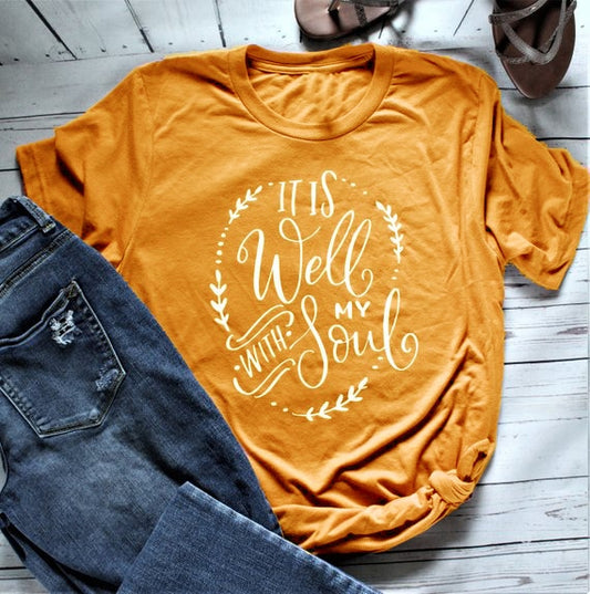 Women's It Is Well With My Soul Short Sleeve