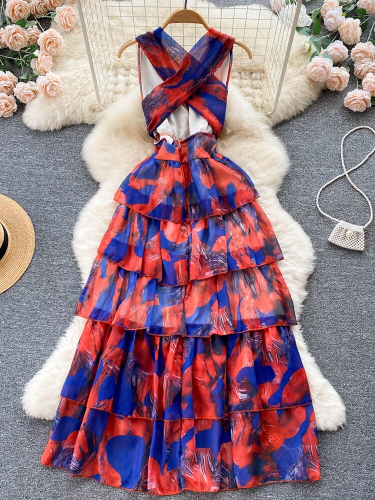 Summer Sexy Women Spaghetti Strap Dress