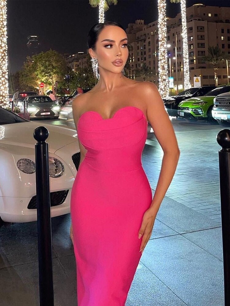 Strapless Bodycon Bandage sexy Dress