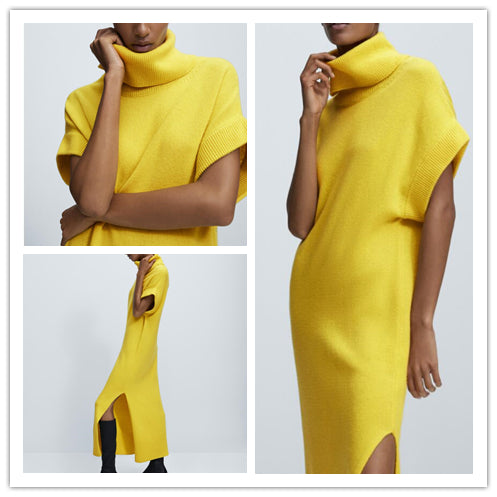 Temperament Dress Yellow Long Dress