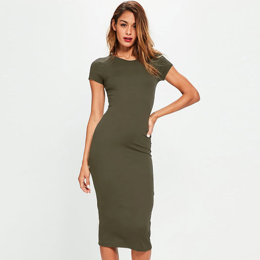 Cotton Slim Bodycon Dress